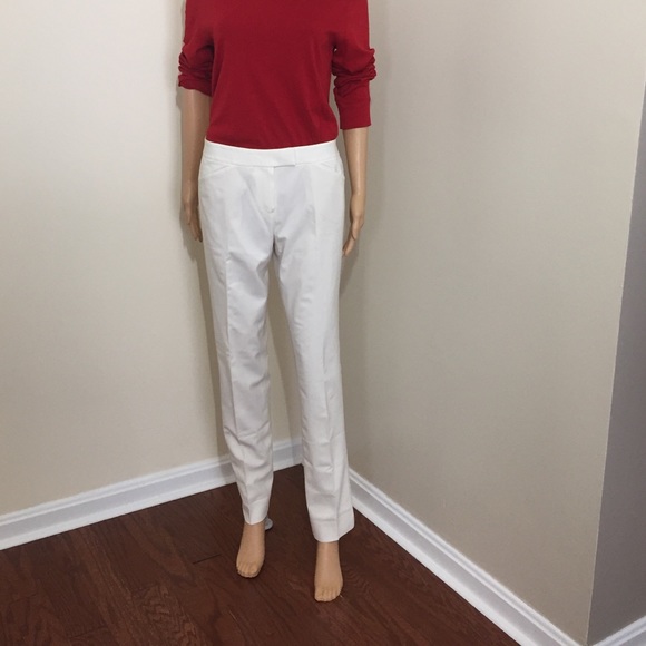 Lafayette 148 || Woman’s Cream Ivory Lrving wool Stretch Pants size 2 - Picture 6 of 15